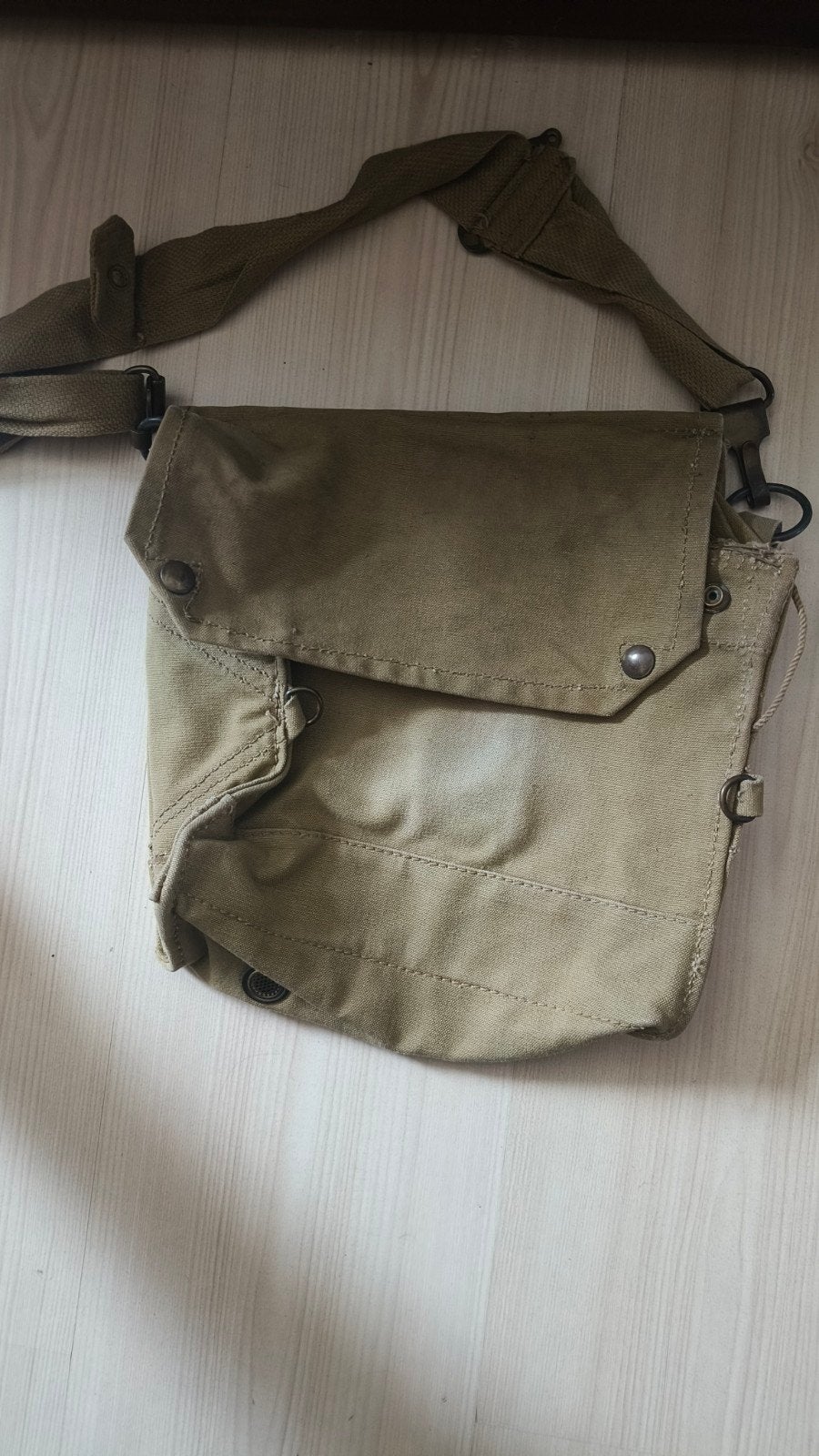 Originele Britse gasmasker tas ww2, Ophalen of Verzenden, Zo goed als nieuw, Zwart