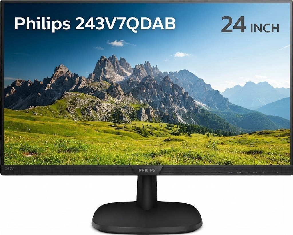 Philips 243V7QDAB – 24 inch Full HD IPS monitor, Computers en Software, IPS, Nieuw, Full HD, Ophalen of Verzenden