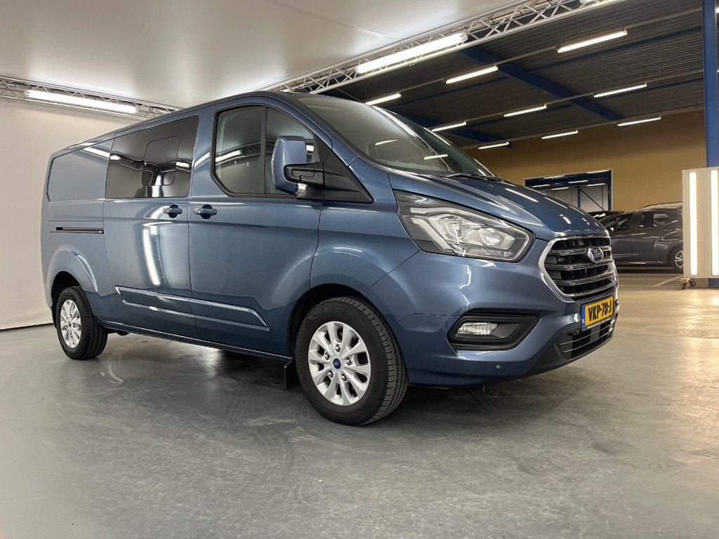 Ford Transit Custom 320 Automaat 2.0 TDCI L2H1 Limited Doubl, Euro 6, 4 cilinders, 1850 kg, Blauw