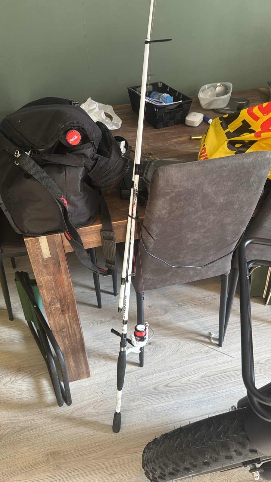 Snoekhengel voor snoekbaars en andere roofvissen, Ophalen, Gebruikt, Werphengel