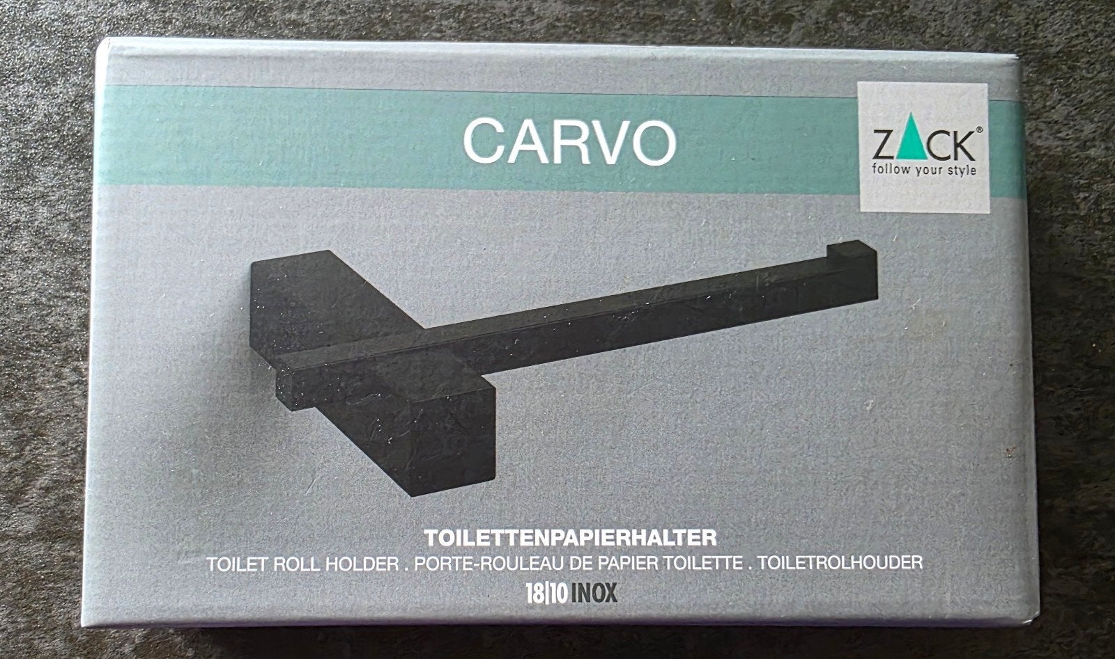 Zack Carvo Toiletrolhouder Zwart - Modern en Stijlvol, Toilet-accessoire, Nieuw, Ophalen of Verzenden, Overige merken