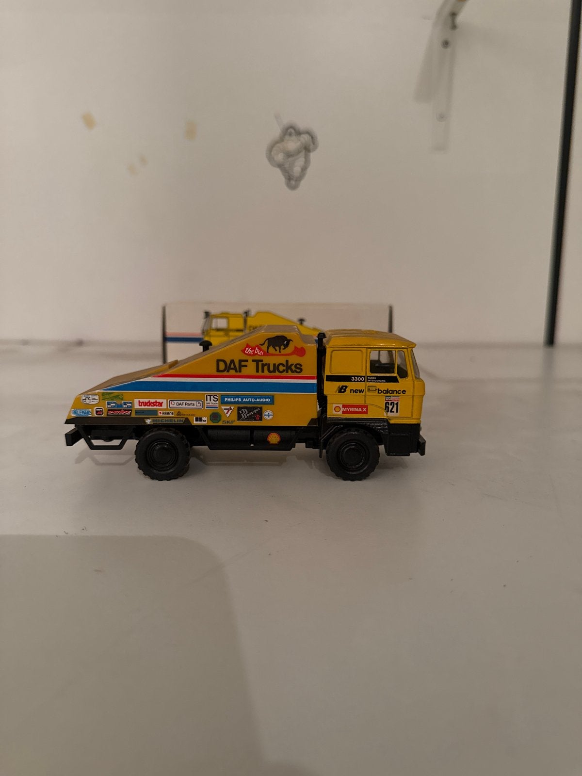 DAF Trucks De Rooy Transport Dakar Rally modelauto, Ophalen of Verzenden, Zo goed als nieuw, Bus of Vrachtwagen, Lion Toys