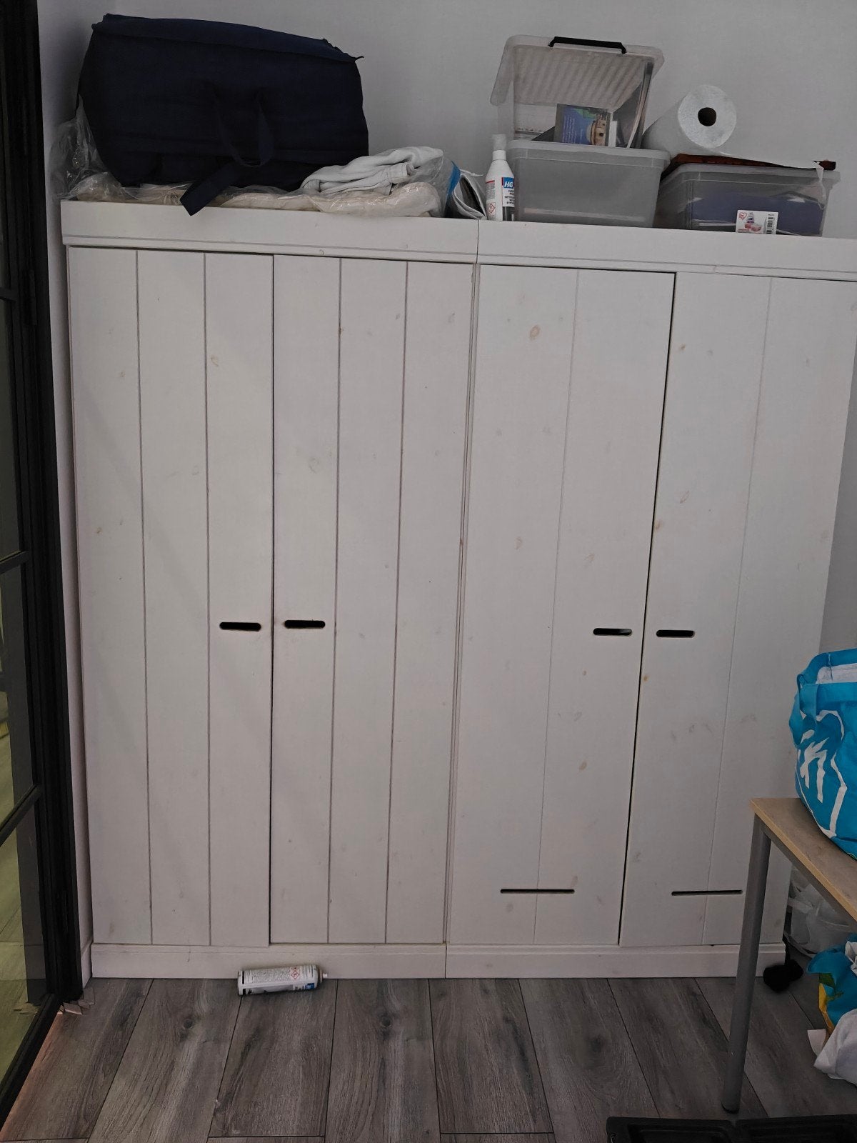 2 connect kledingkasten, Grenenhout, Ophalen of Verzenden, Zo goed als nieuw, 150 tot 200 cm