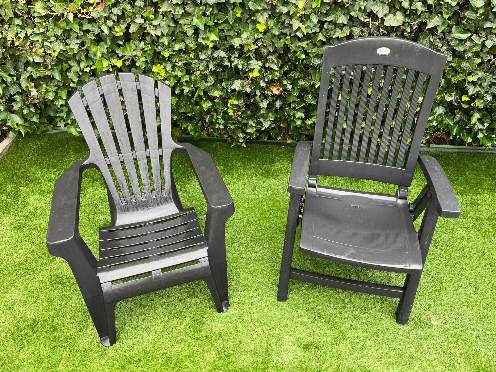 Diverse tuinstoelen (hartman) 10x, Ophalen, Gebruikt, Kunststof, Verstelbaar