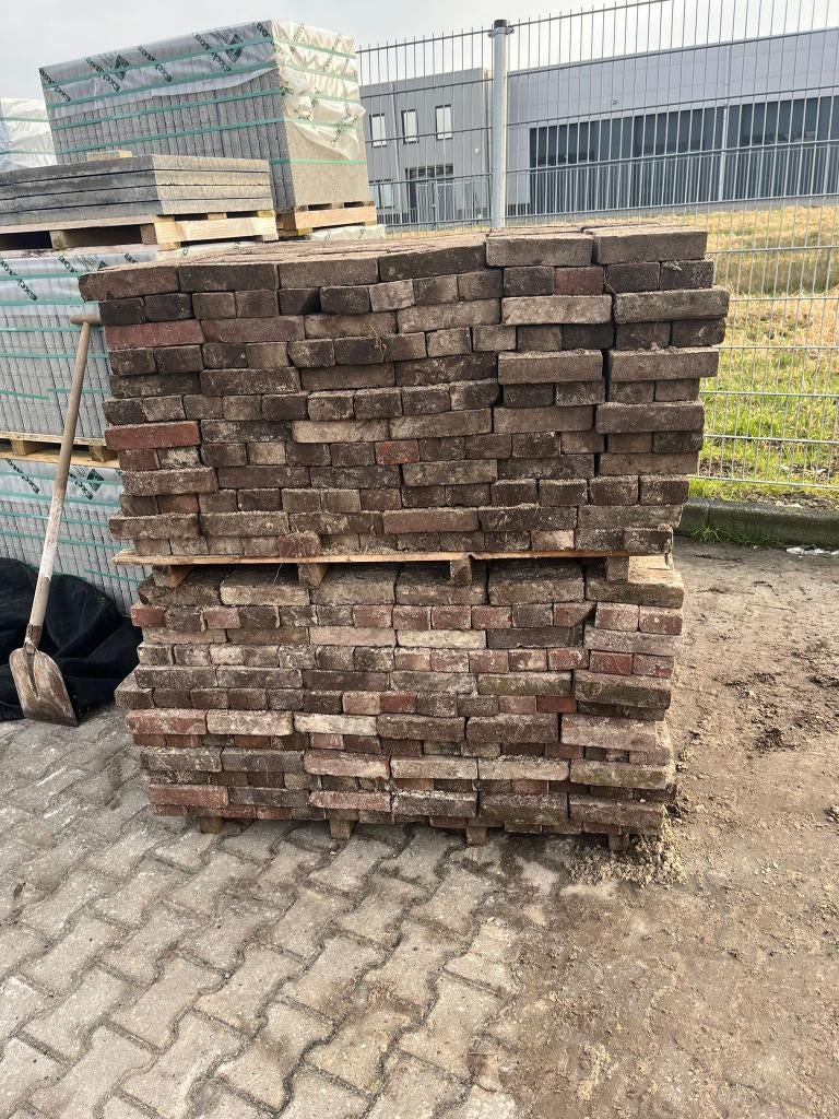 Gebakken waalformaat 20x5x8,5 RoodZwart (Gebruikt) - J&W 143, Ophalen, Overige materialen, Gebruikt, Klinkers