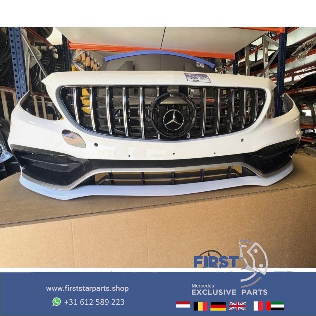 W205 C63 AMG VOORBUMPER COMPLEET voor Mercedes C Klasse 2014, Auto-onderdelen, Carrosserie en Plaatwerk, Gebruikt, -, Voor, Ophalen of Verzenden