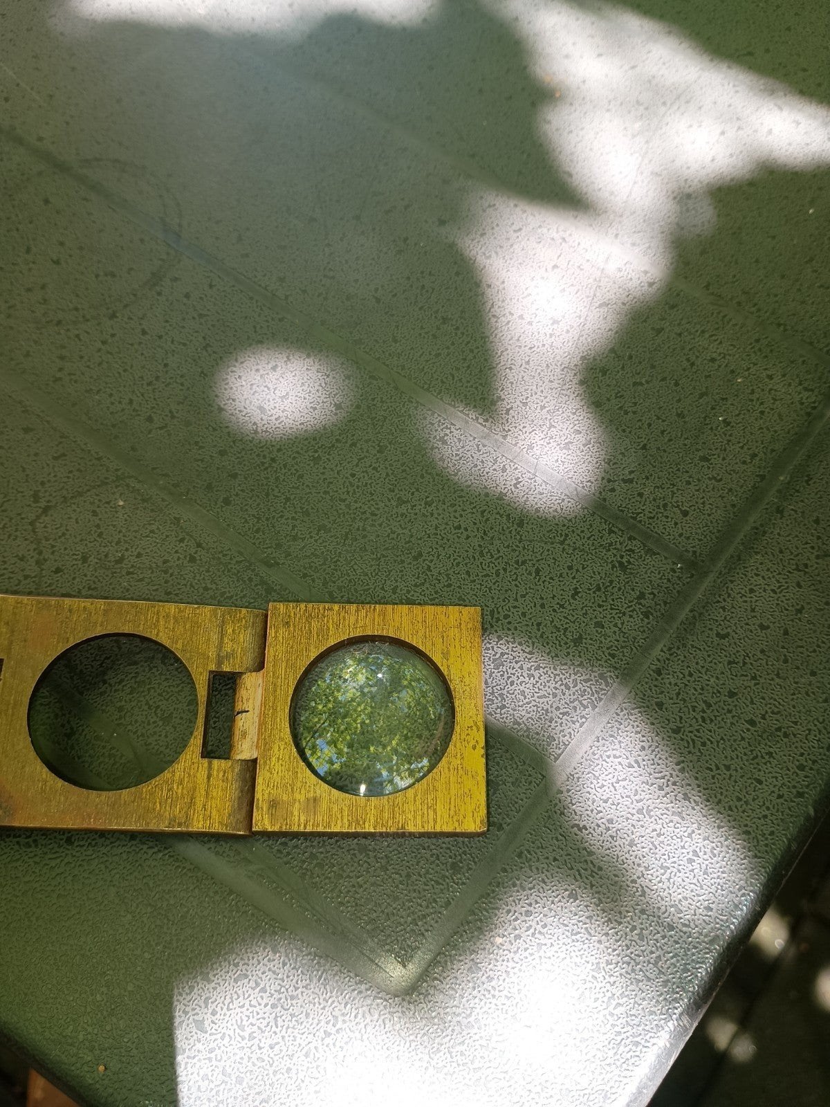 Vergrootglas/ loep Antieke opvouwbare, Hobby en Vrije tijd, Vergrootglazen, Loepen en Loeplampen, Gebruikt, Vergrootglas of Loep