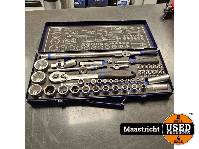 Dopsleutelset 55-Delig 1/2, Flex Ltd., Zo goed als nieuw, https://flex.com/contact-us, Nobelstraat 10, 5807 GA Oostrum LB, Limburg, Nederland