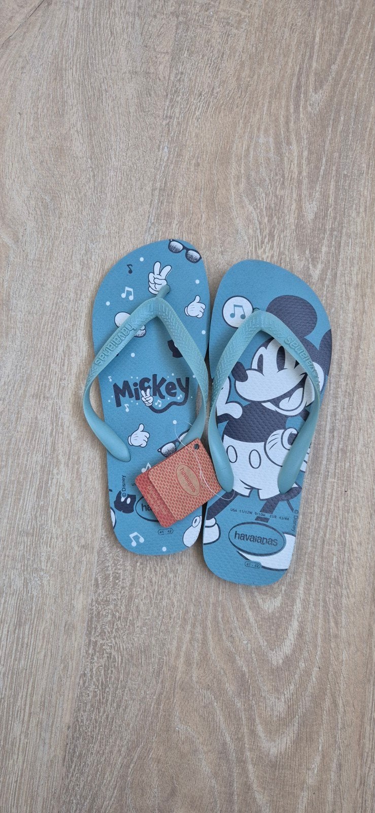 Havaianas Mickey Mouse, Slippers, Blauw, Havaianas, Nieuw