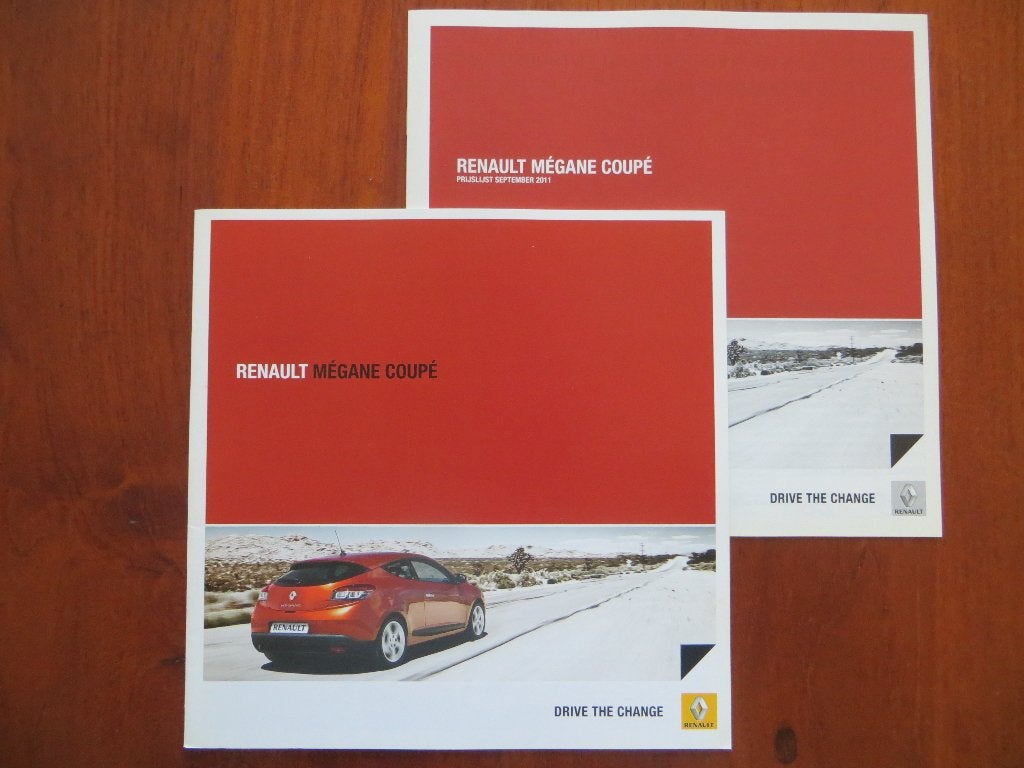 Renault Mégane Coupé (jan. 2011) + prijslijst (sept. 2011), Ophalen of Verzenden, Nieuw, Renault