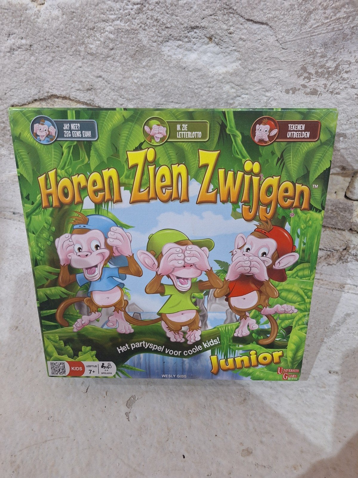 Horen Zien Zwijgen Junior - Partyspel voor kids, Hobby en Vrije tijd, Gezelschapsspellen | Bordspellen, Drie of vier spelers, Ophalen of Verzenden