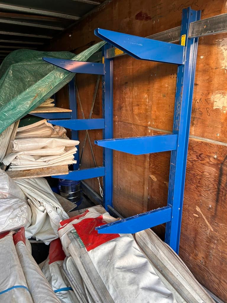 Draagarmstelling Bito voor de opslag van lange materialen, Ophalen, Gebruikt, IJzer