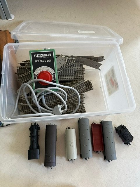Elektrische oude trein, Antiek en Kunst, Antiek | Speelgoed, Verzenden