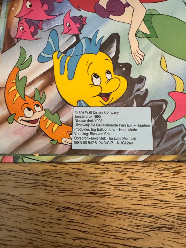 Disney Boekenclub: De Kleine Zeemeermin (1993), Boeken, Ophalen of Verzenden, Gelezen, Sprookjes