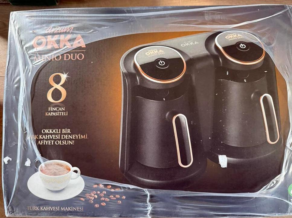 Arzum Okka Minio Duo Turkse koffiemachine nieuw in doos, Witgoed en Apparatuur, Koffiezetapparaten, Arzum, Arzum, Gemalen koffie