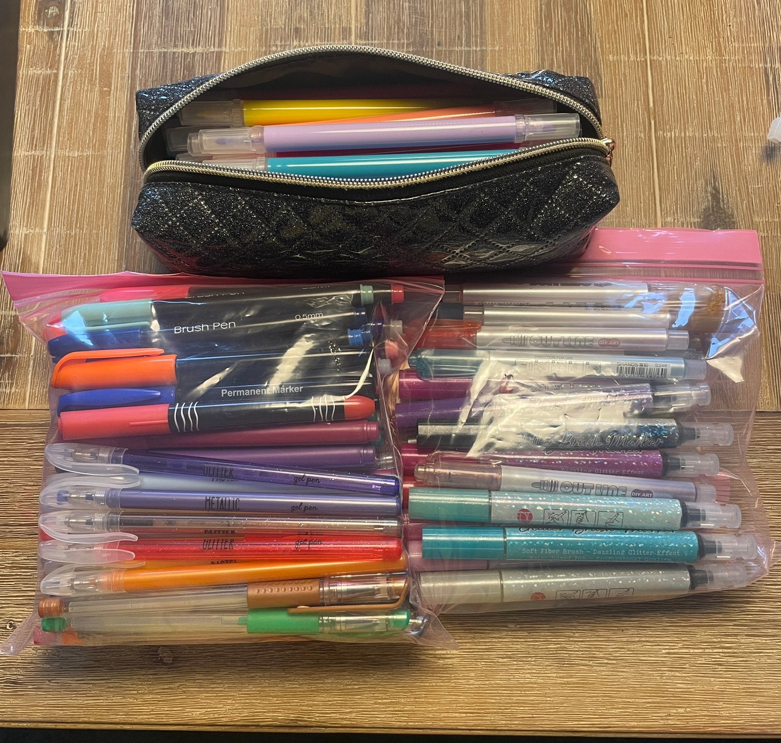 Pakket 300+ diverse markers gelpennen fineliners brushpennen, Ophalen of Verzenden, Zo goed als nieuw, Potlood of Stift