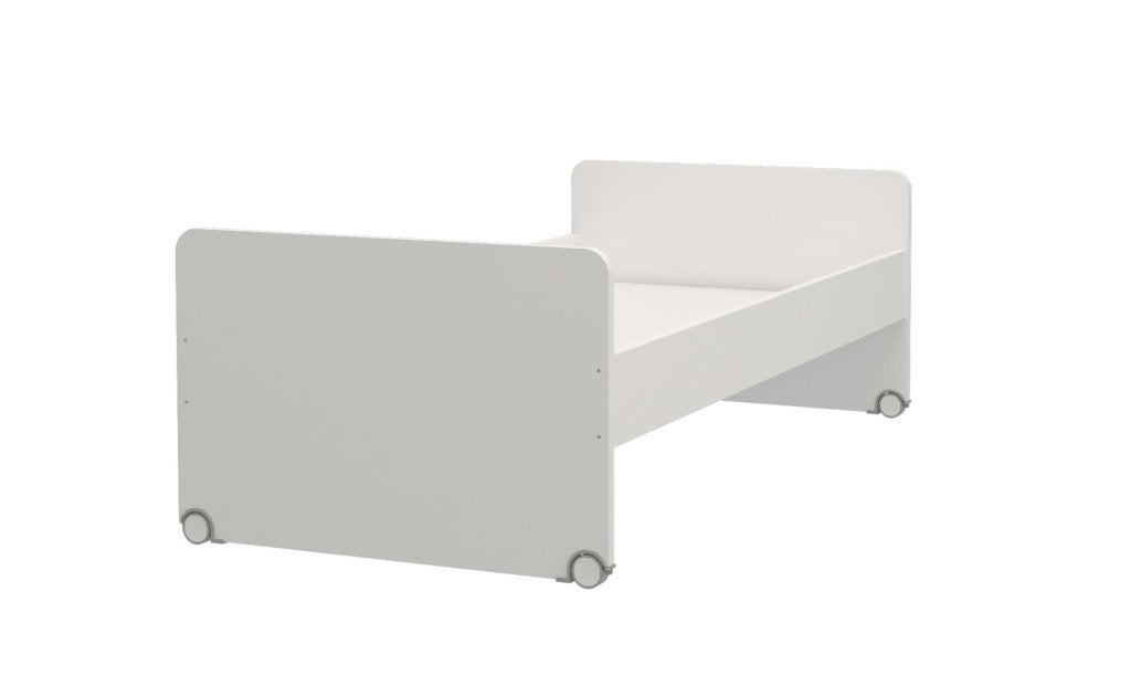Neo stapelbed (met bedlade) - 90x200 - Wit/grijs, Niet ingevuld, Niet ingevuld, Niet ingevuld