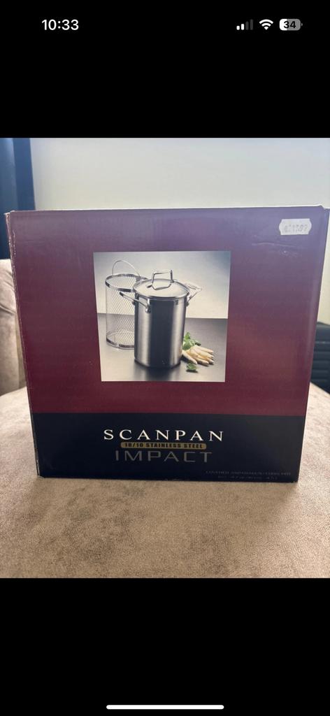 Scanpan - aspergepan 4,5L, Verzenden, Nieuw, Kookpan of Snelkookpan