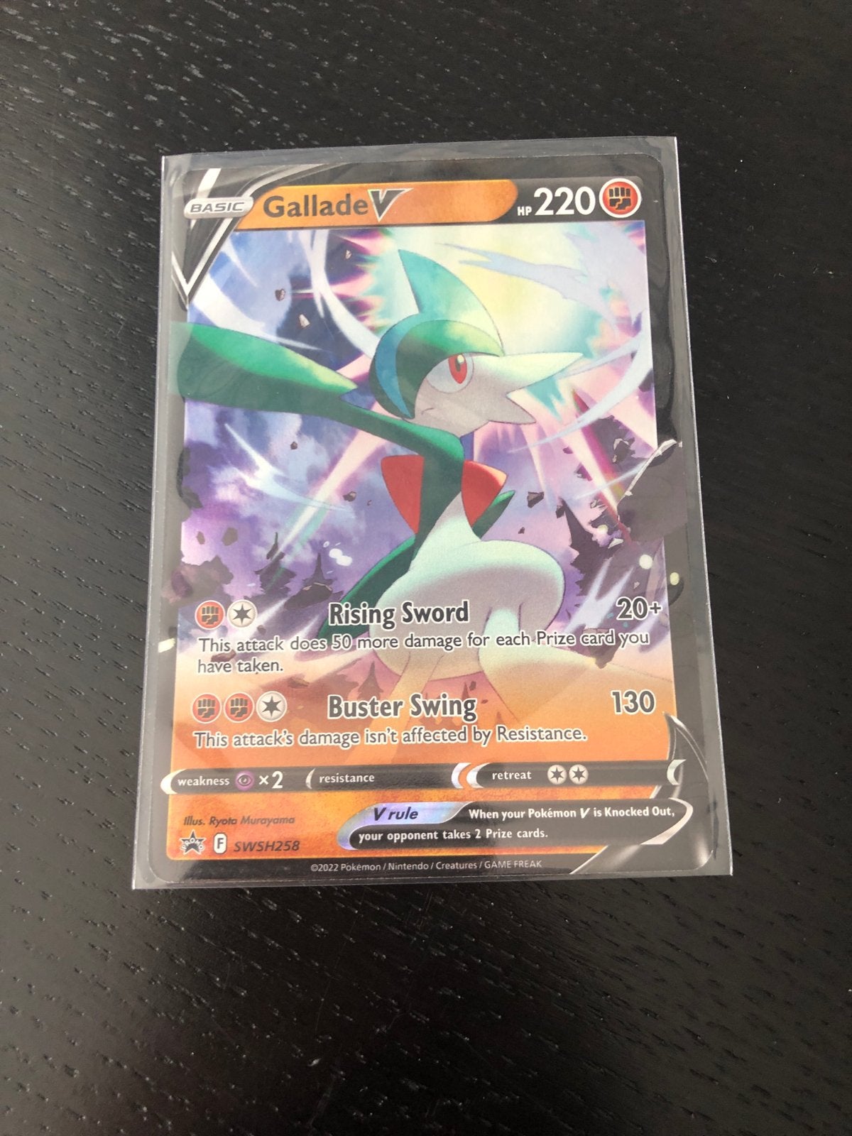 Pokémon Kaart Gallade V SWSH258 - Zo goed als nieuw, Ophalen of Verzenden, Zo goed als nieuw, Losse kaart
