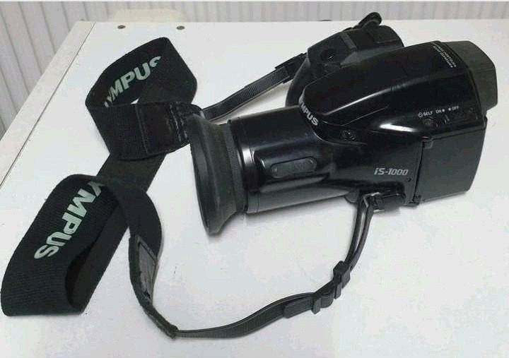 Olympus is-1000 camera met tas, Audio, Tv en Foto, Fotocamera's Analoog, Ophalen of Verzenden