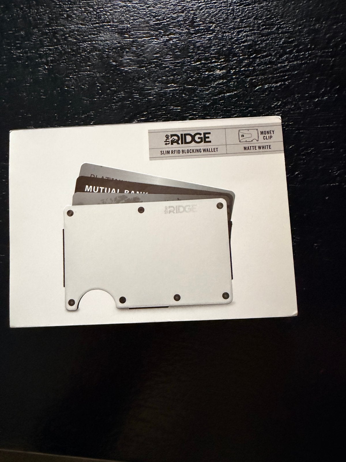 The Ridge Wallet Slim RFID Blocking Wallet - Matte White, Sieraden, Tassen en Uiterlijk, Ophalen of Verzenden, Nieuw, Wit, Overige merken