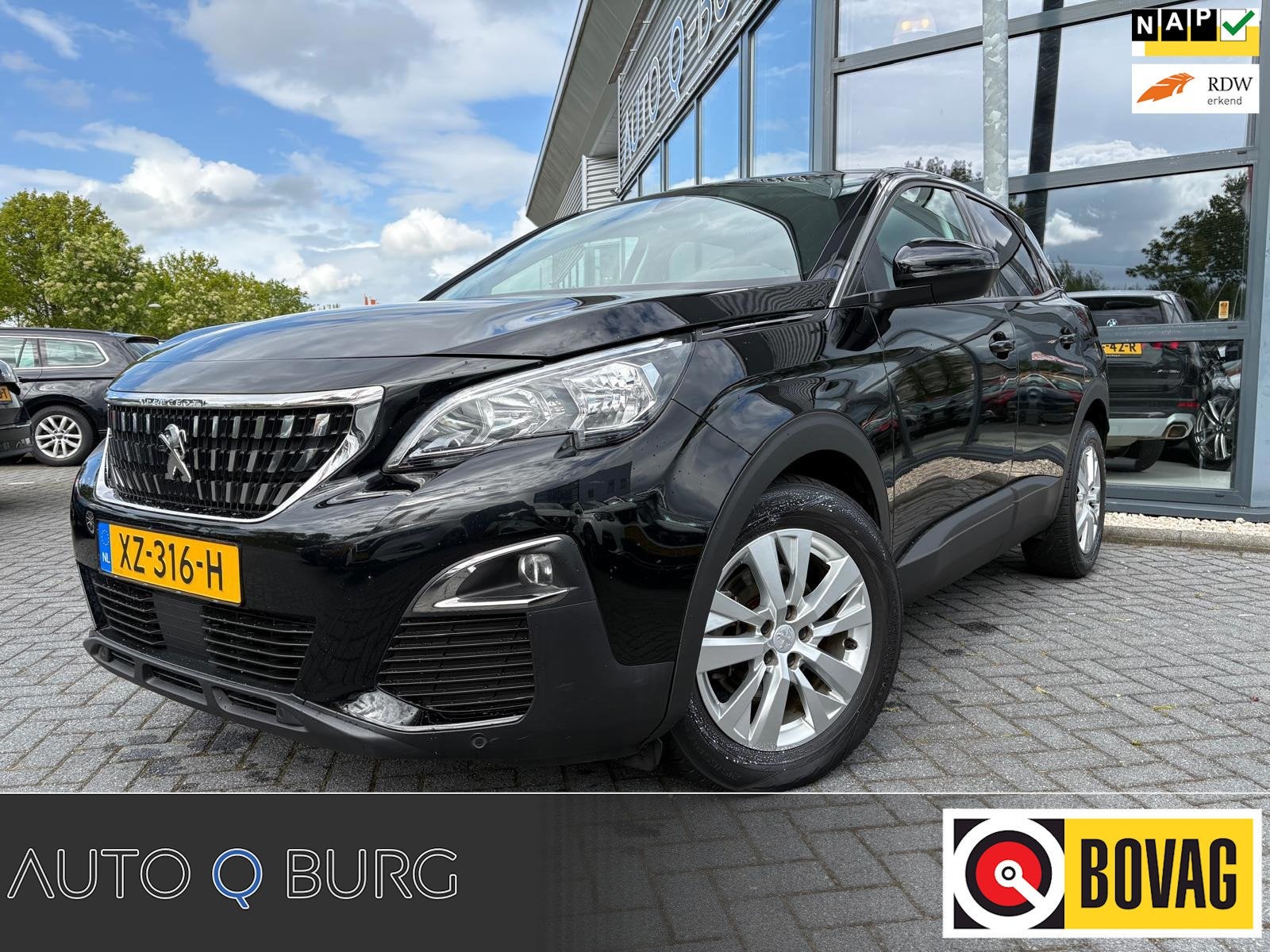 Peugeot 3008 1.2 PureTech Blue Lease Executive | Automaat |, Auto's, Gebruikt, 1199 cc, Zwart, Origineel Nederlands