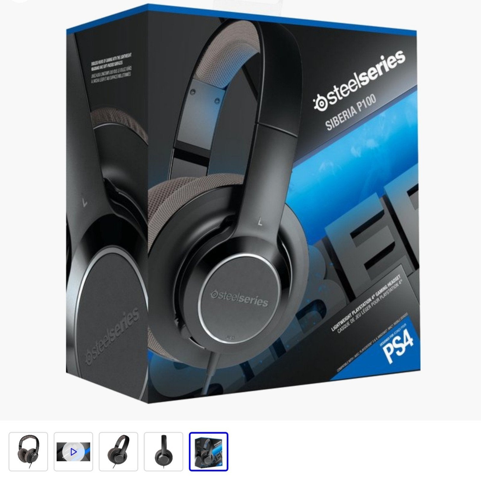 SteelSeries Siberia P100 Gaming Headset voor PS4 - Zwart, Ophalen, Steelseries, Surround, Zwart