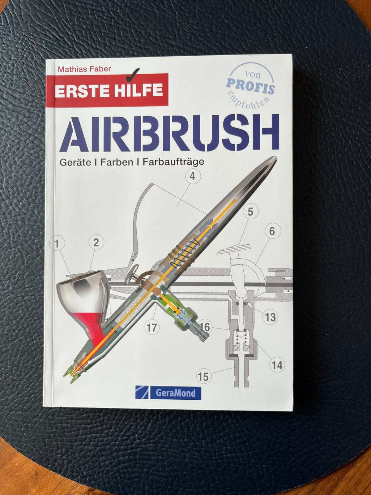 Airbrush, Erste Hilfe, Mathias Faber, boek., Hobby en Vrije tijd, Ophalen of Verzenden, Zo goed als nieuw