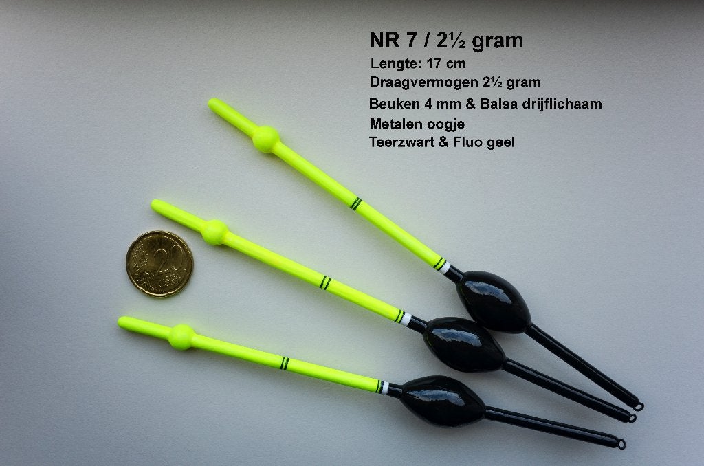 KARPERDOBBER HANDBUILT NR.7 / 2½ gram, Ophalen of Verzenden, Nieuw, Dobber of Lood