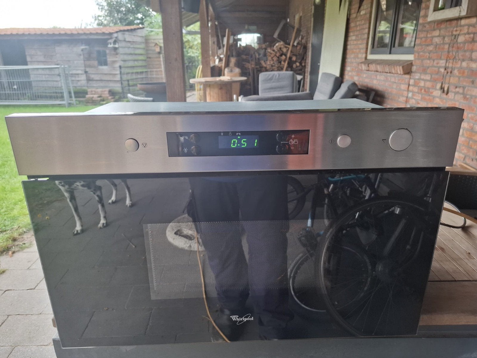 Inbouw magnetron Whirlpool, Ophalen, Whirlpool, Zo goed als nieuw, Inbouw