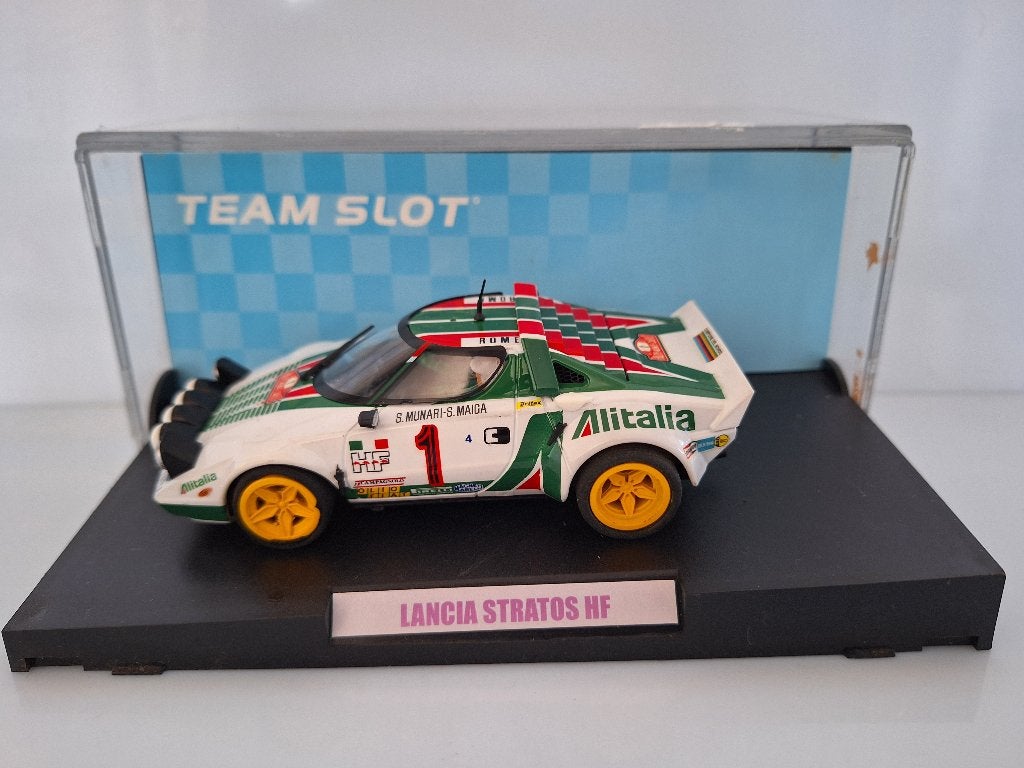 TeamSlot Lancia Stratos Alitalia Ref Nr 11501, Overige merken, Racebaan, Teamslot, Nieuw