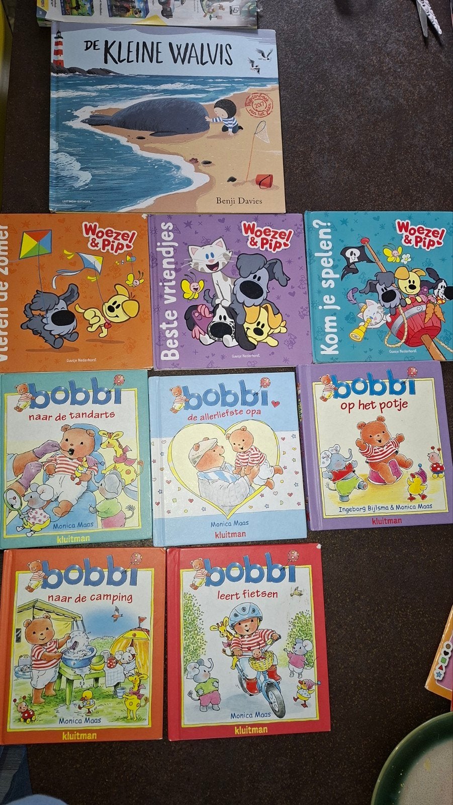 Kinderboeken: Woezel & Pip, Bobbi en De Kleine Walvis, Boeken, Ophalen, Gelezen, 2 tot 3 jaar