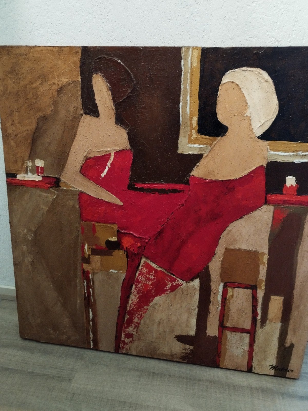 olieverfschilderij, Ophalen, Figuren, Olieverf, Met textuur