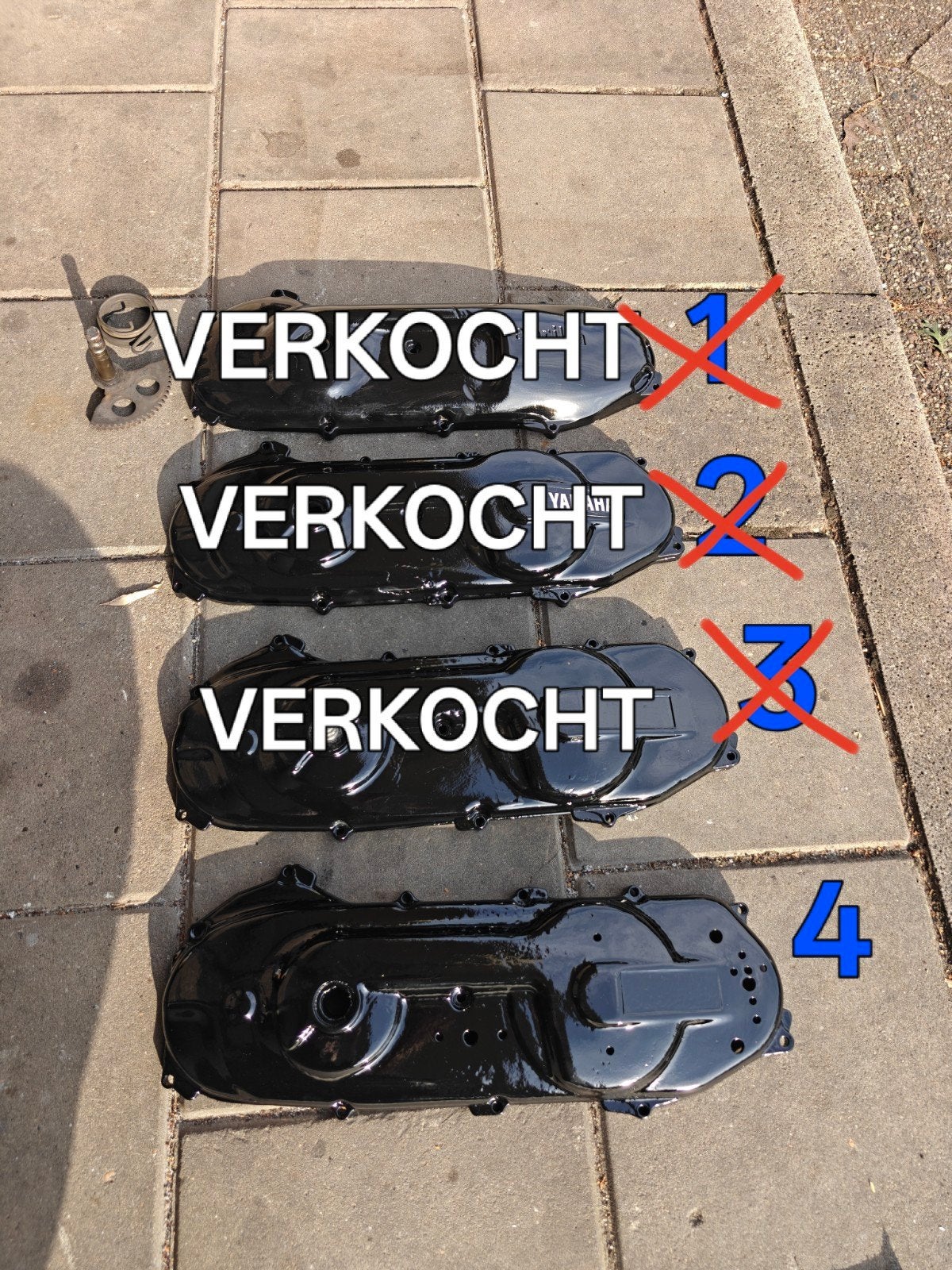 4x carterkap minarelli horizontaal carter deksel, Ophalen of Verzenden, Overige typen, Yamaha