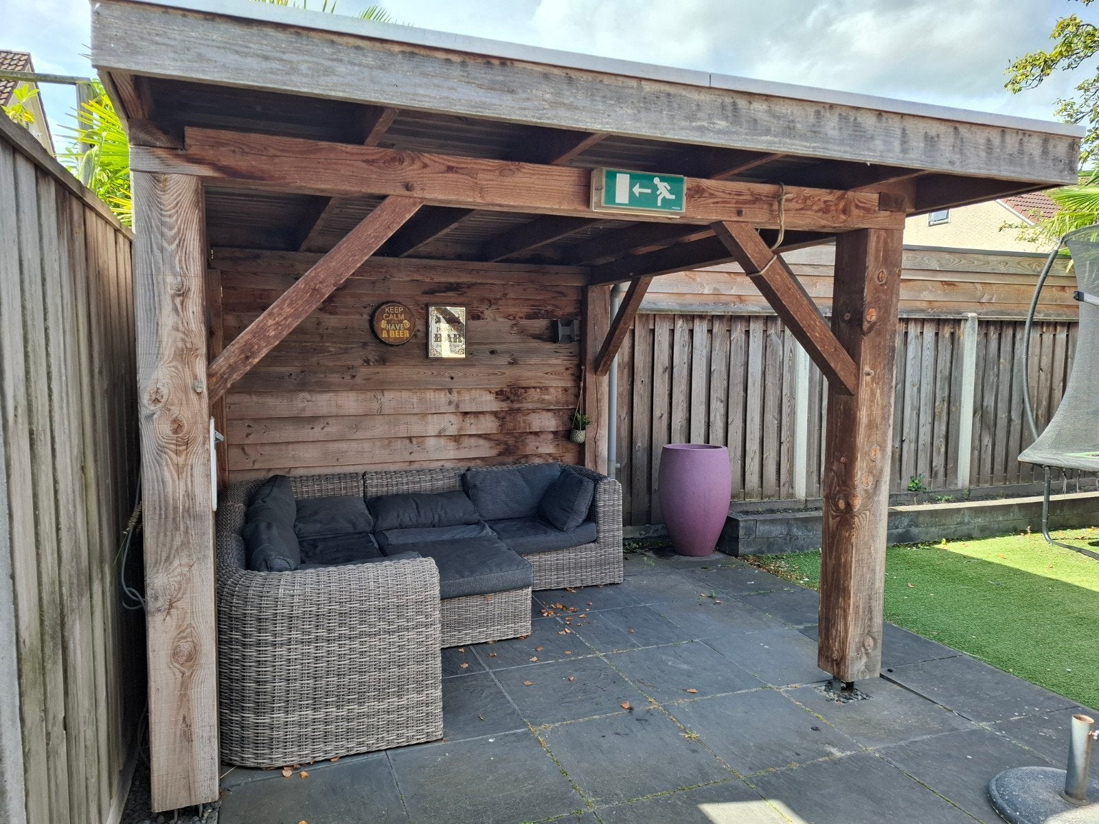 loungeset 250 bij 250 cm, Ophalen, Wicker, Hocker