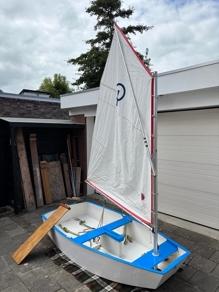 Optimist zeilboot - Klaar om het water op te gaan!, Watersport en Boten, Open zeilboten, Zo goed als nieuw, Overige merken, Optimist