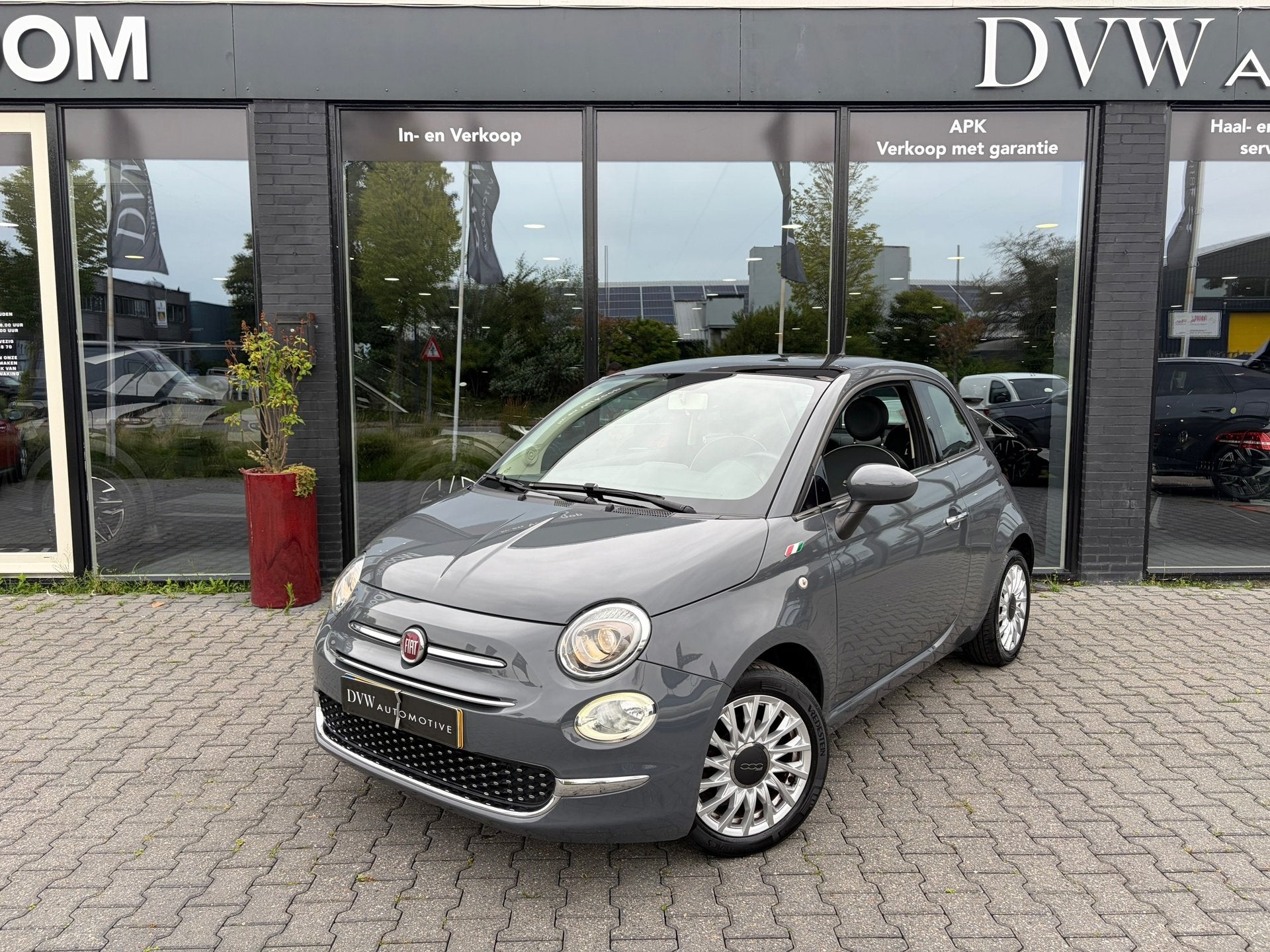 Fiat 500 0.9 TwinAir Turbo Lounge, Panorama dak, Auto's, Voorwielaandrijving, Gebruikt, Leder en Stof, 905 kg