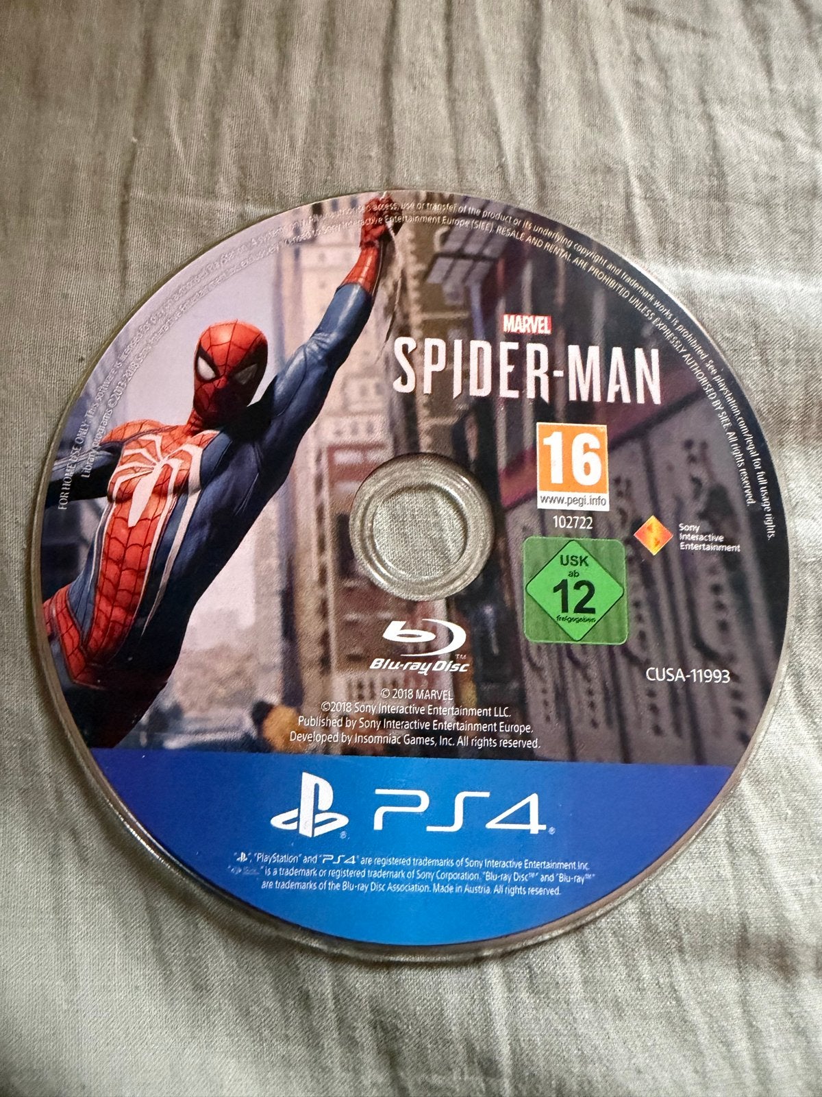 Marvel's Spider-Man PS4 Game, Spelcomputers en Games, Games | Sony PlayStation 4, Avontuur en Actie, 1 speler, Ophalen of Verzenden