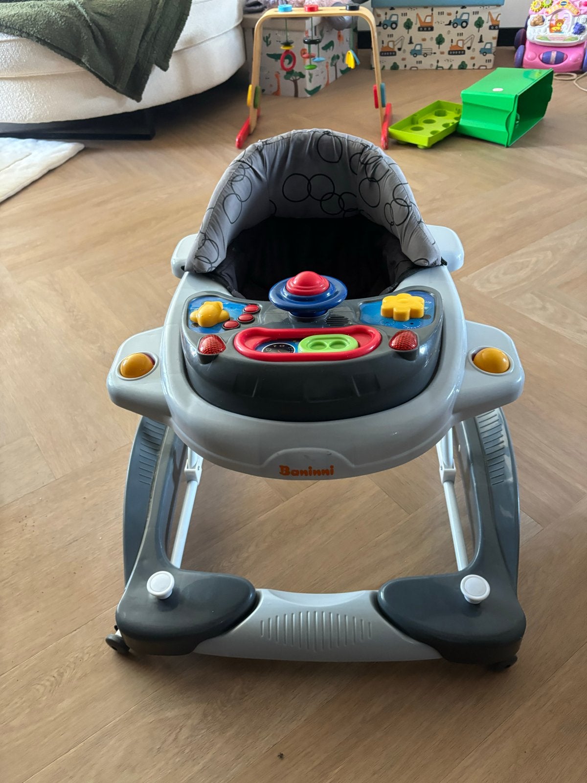Baninni Babywalker - Grijs met Speelpaneel, Ophalen, Gebruikt