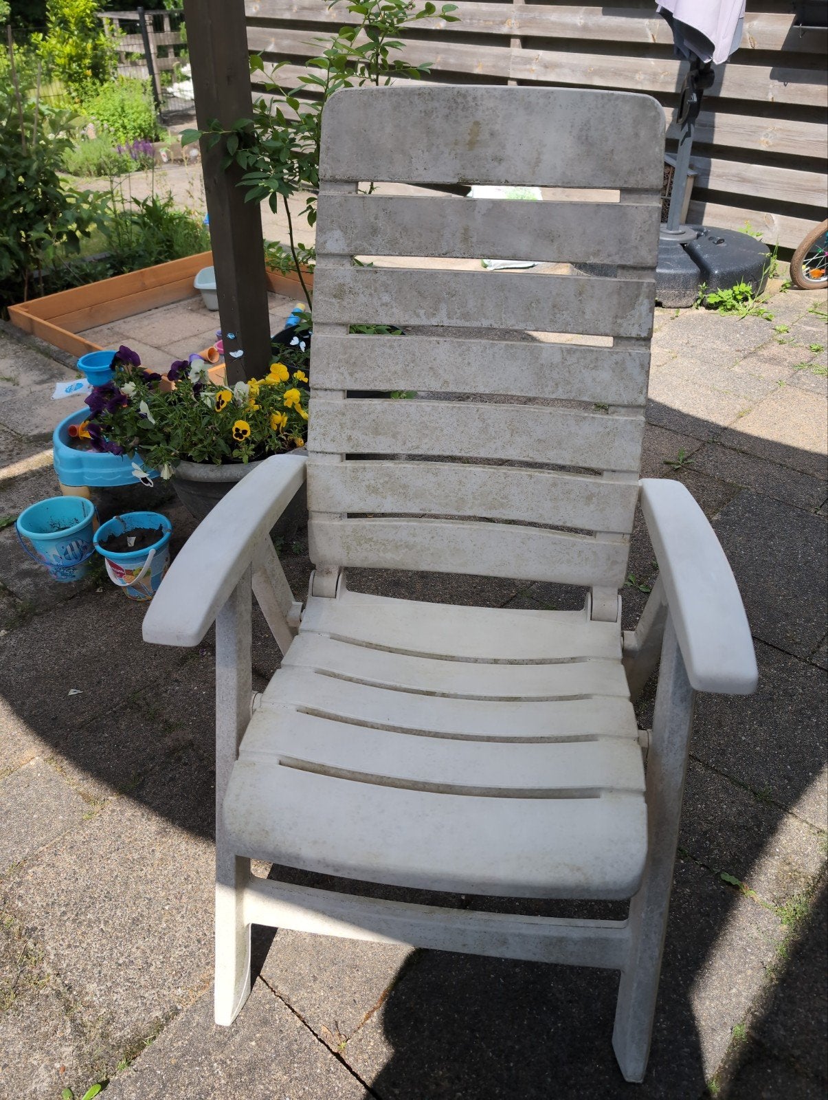 Twee tuinstoelen, Tuin en Terras, Ophalen, Gebruikt, Kunststof