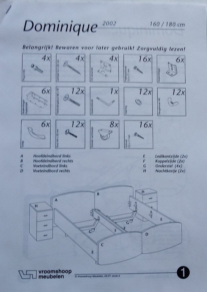 Lits jumeaux, Huis en Inrichting, Ophalen, Tweepersoons, Overige maten, Zie foto voor stijl