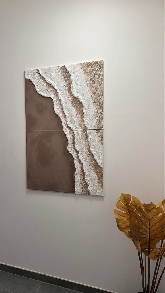 Modern handgemaakt schilderij (2-delig) – 110x75 cm, Antiek en Kunst, Kunst | Schilderijen | Modern, Ophalen of Verzenden