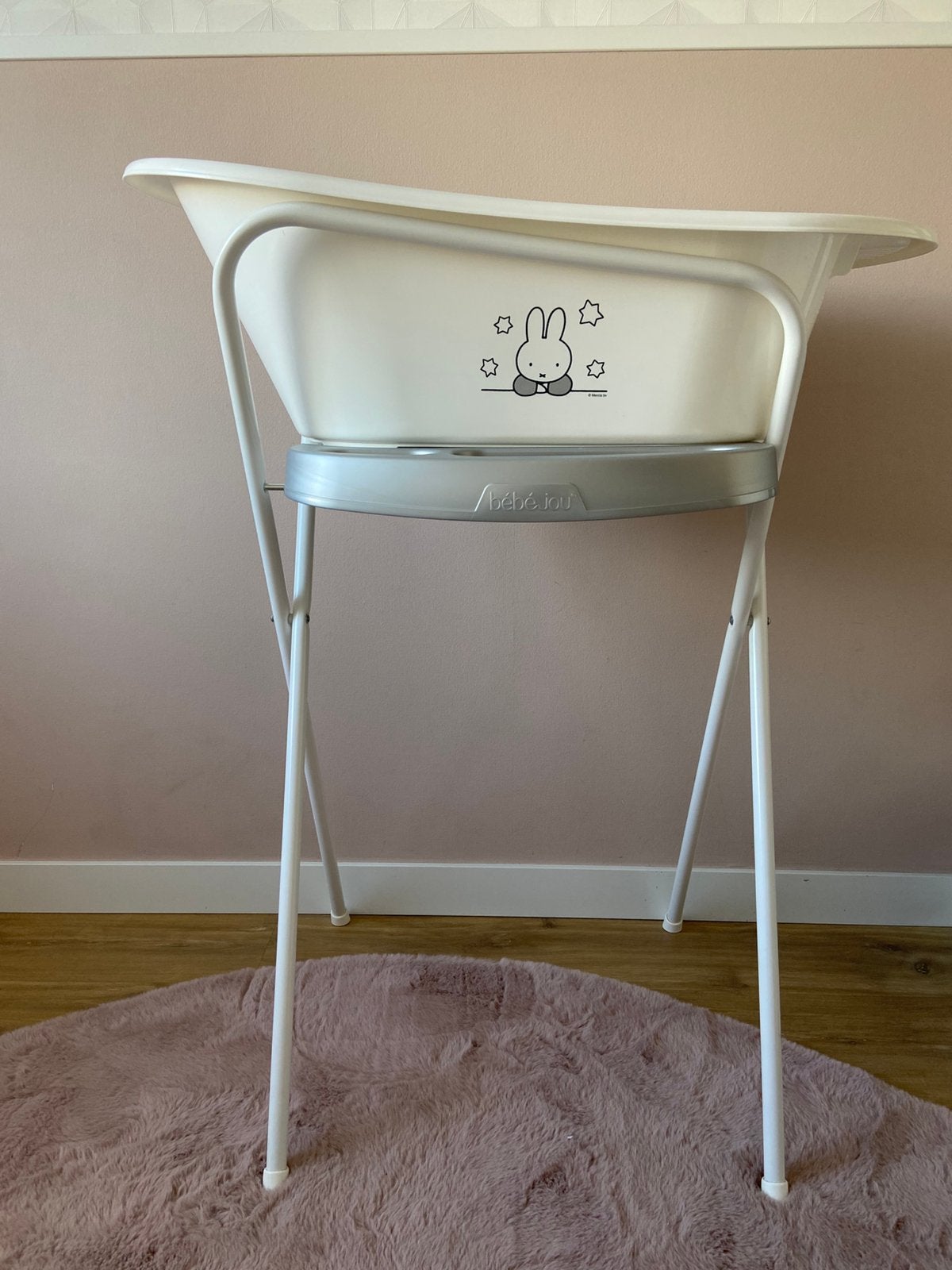 Bébé-Jou babybadje incl. standaard, Ophalen, Zo goed als nieuw, Badje, Bébé-jou
