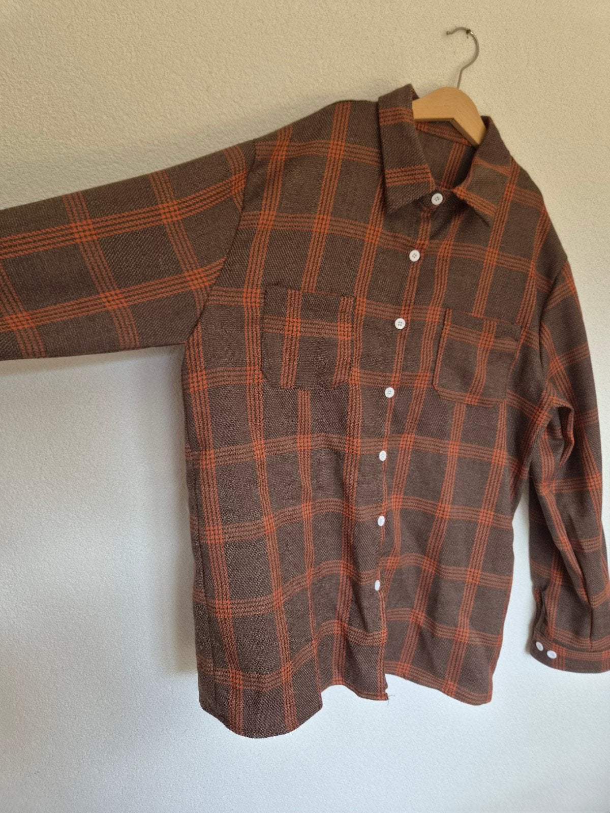 Nieuwe Geruite Blouse Maat L, Ophalen of Verzenden, Nieuw, Maat 42/44 (L), Bruin