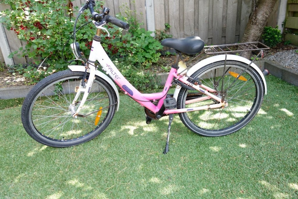 Sportieve 24" meisjesfiets, Ophalen, Terugtraprem, Gebruikt, 24 inch