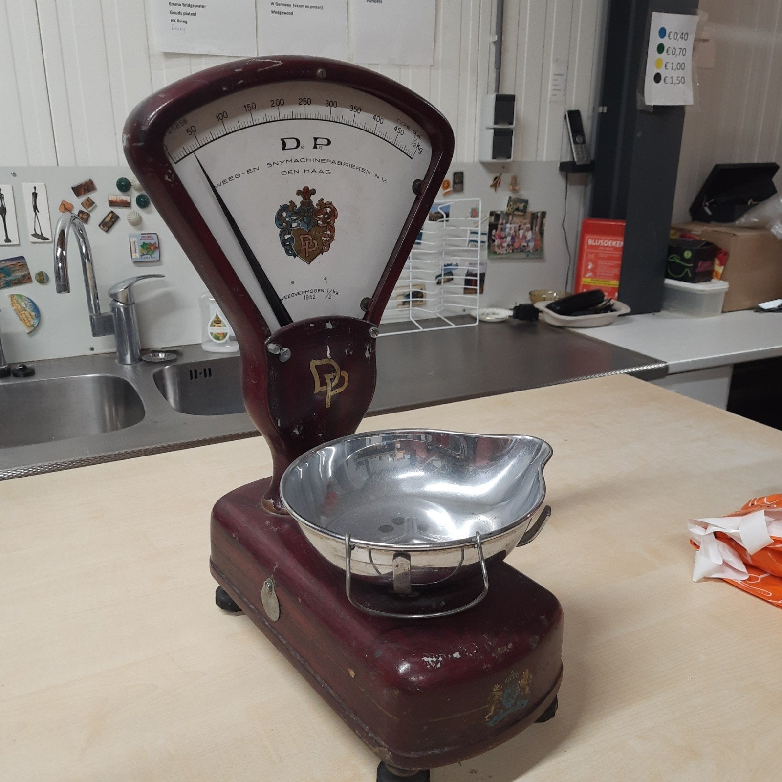 Antieke D.P. Weegschaal - Model 7A uit 1952, Ophalen