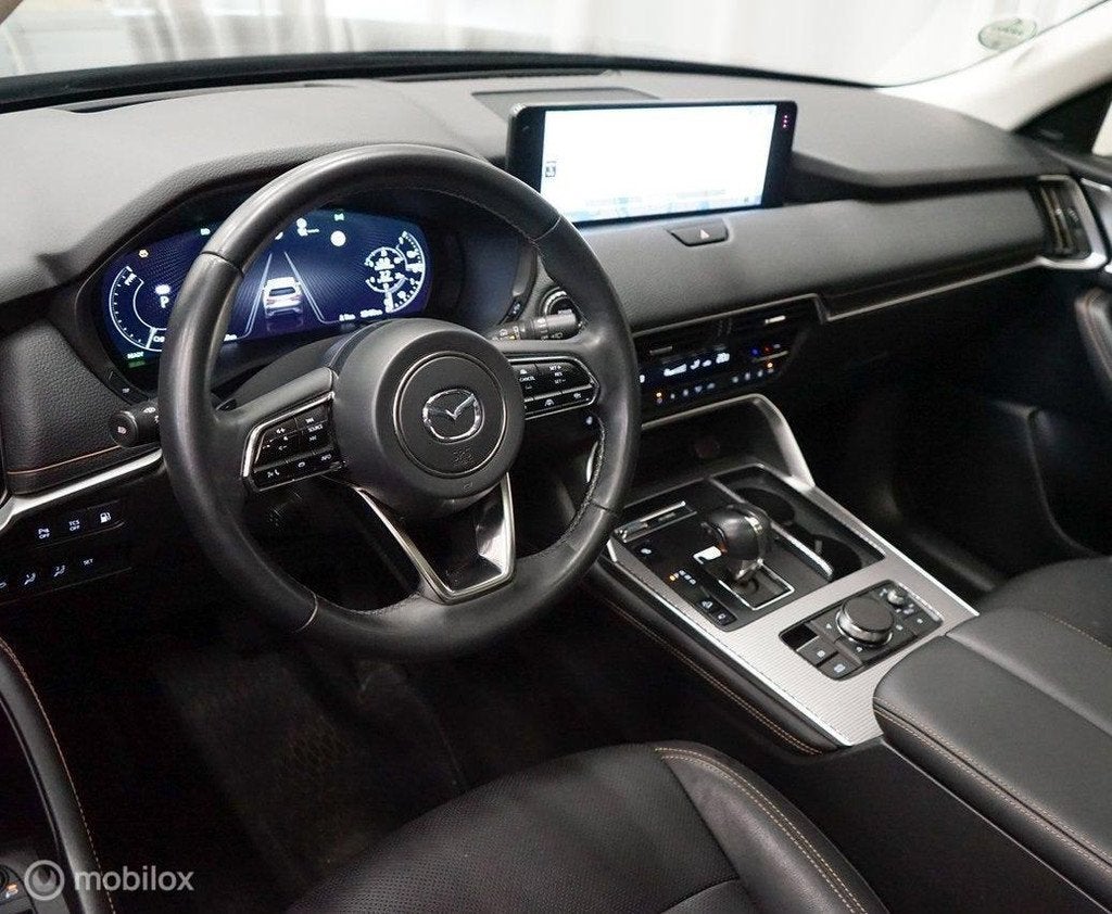 Mazda CX-60 2.5 e-SkyActiv PHEV Homura BOSE, Pano, 360, HUD, Auto's, Mazda, Automaat, Gebruikt, 4 cilinders, Zwart