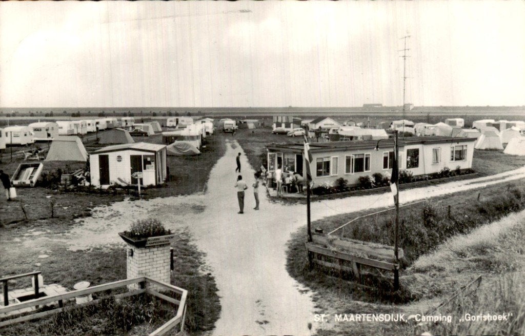 St. Maartensdijk - Camping - Gorishoek, Verzamelen, Ansichtkaarten | Nederland, Ophalen of Verzenden, 1960 tot 1980, Gelopen, Zeeland