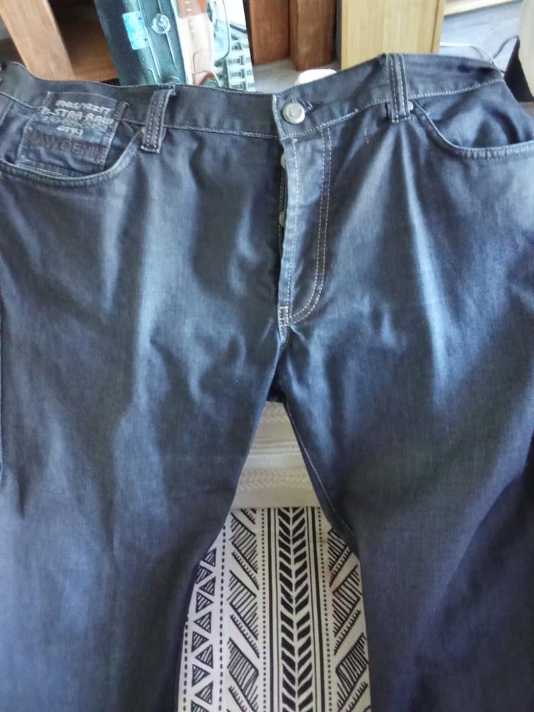 G-Star Amsterdam jeans XL met riem - lichte slijtage, Blauw, Overige jeansmaten, Ophalen of Verzenden, G-Star