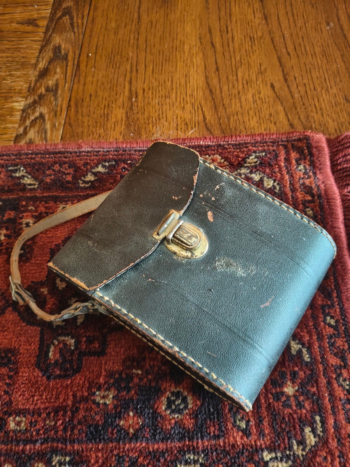 Vintage Special Rapid 8x30 verrekijker met leren tas, Gebruikt, 8 tot 12x, Met hoes of tas, Porro (met knik)
